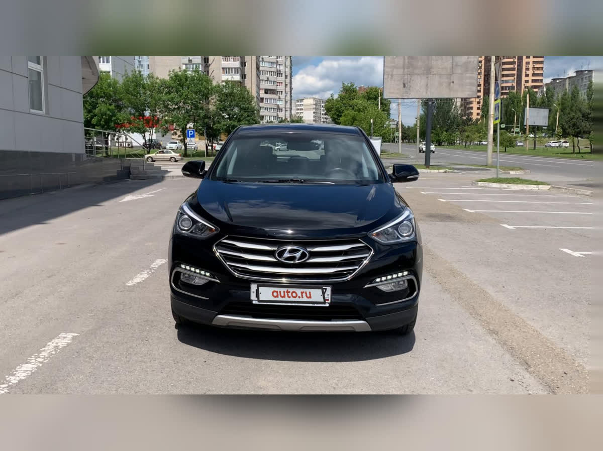 2016 Hyundai Santa Fe III Рестайлинг, чёрный, undefined рублей